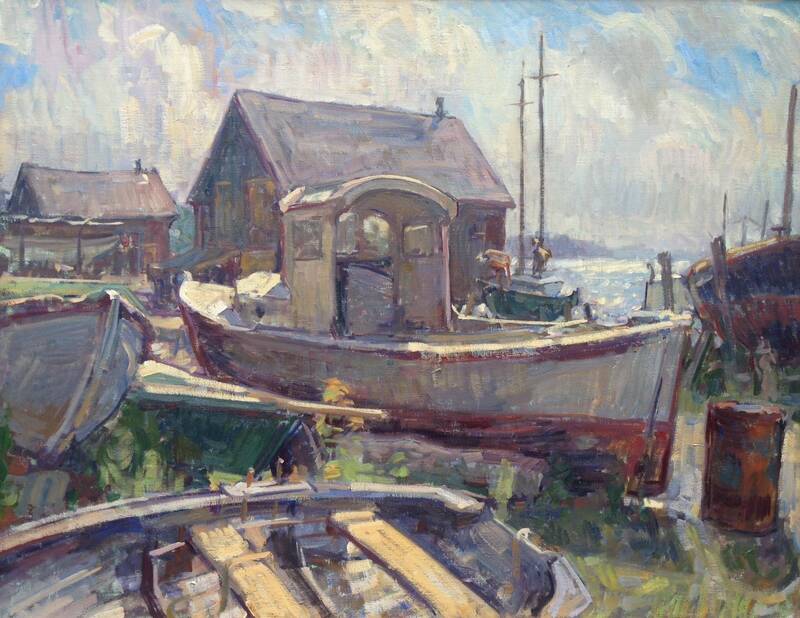 Boat Yard, Liftin... by Ben Fenske