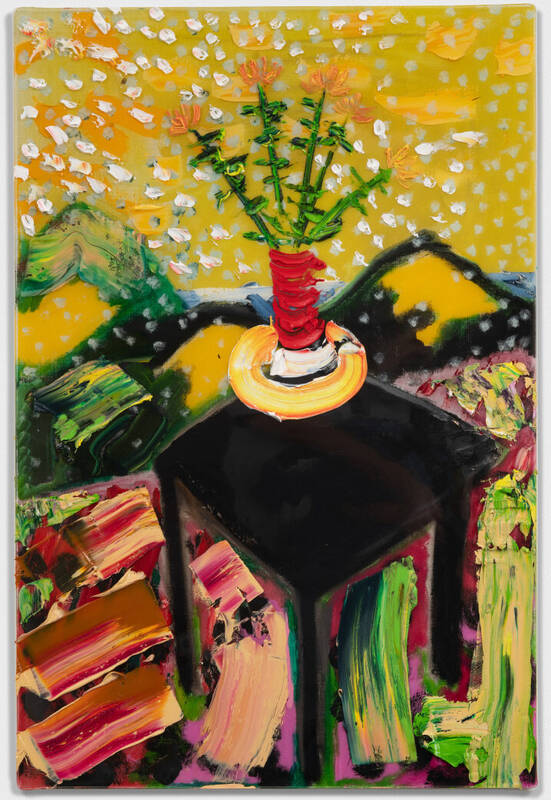 Black Table Red V... by Darius Yektai