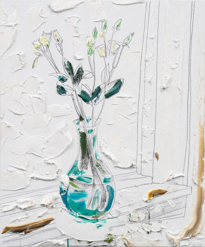 Greenglass Vase by Darius Yektai