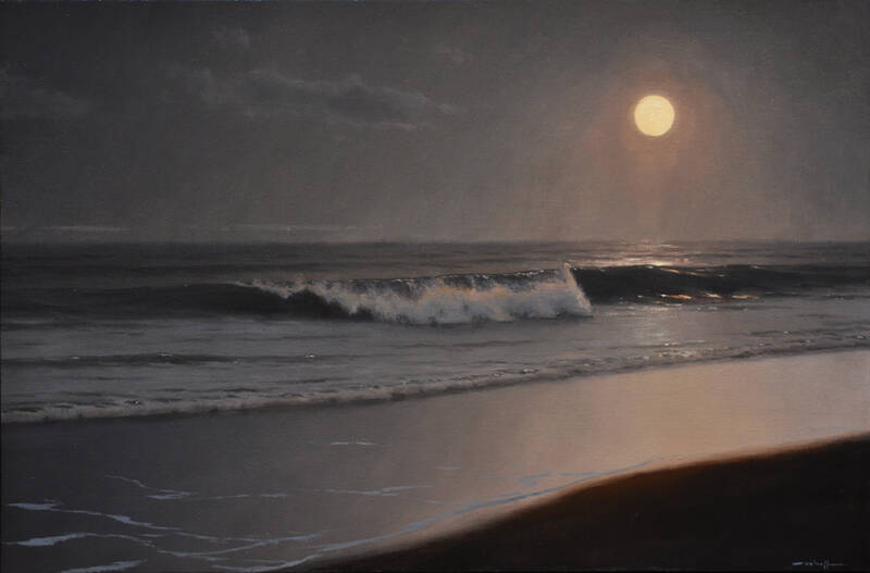 Full Moon Over th... by Edward Minoff