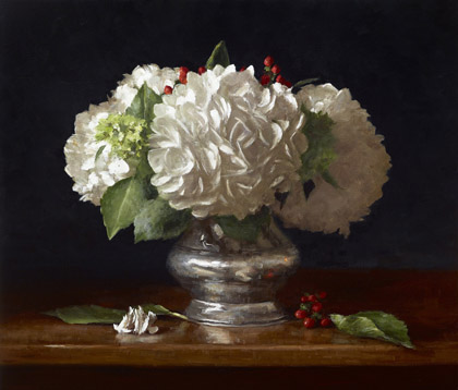 Hydrangeas and Be... by Sarah Lamb