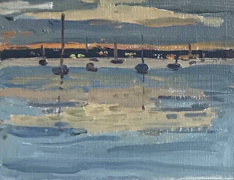 Dering Harbor Sun... by Kelly Carmody