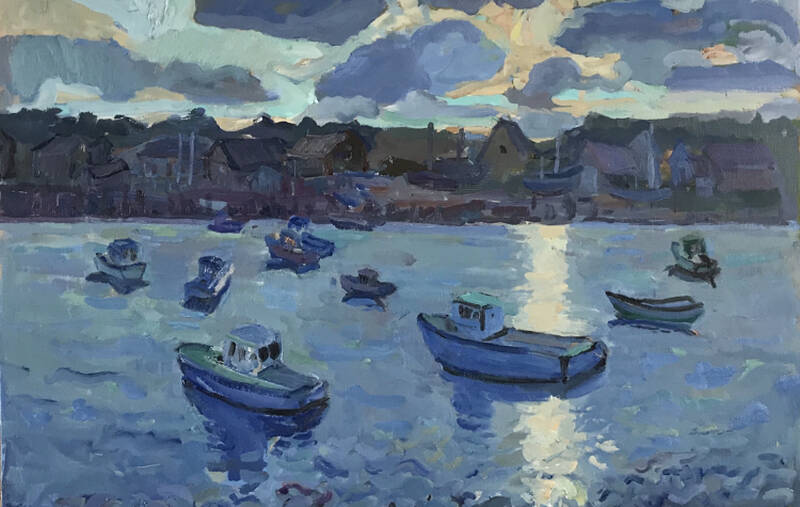 Evening Boats by Kelly Carmody