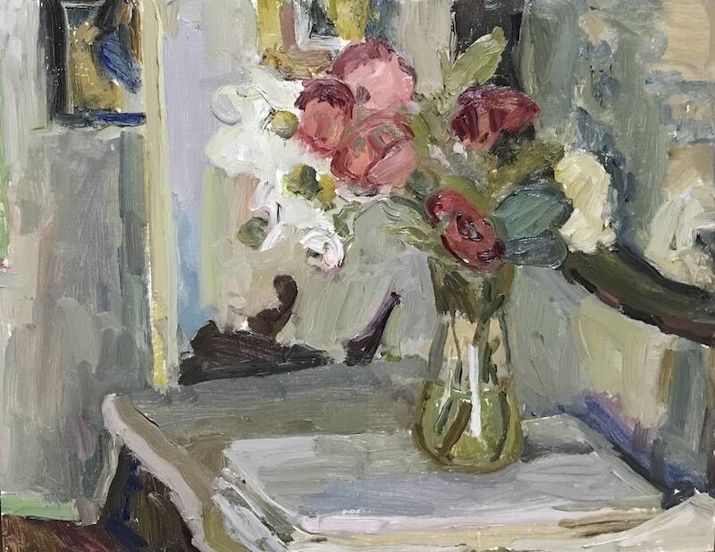 Interior with Flo... by Kelly Carmody