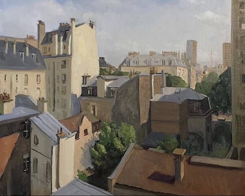 Paris Rooftops by Kelly Carmody