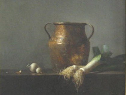 Copper and Leeks by Sarah Lamb