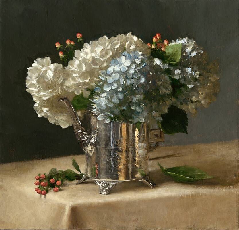 Hydrangeas and Be... by Sarah Lamb