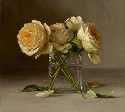 Roses in Square V... by Sarah Lamb
